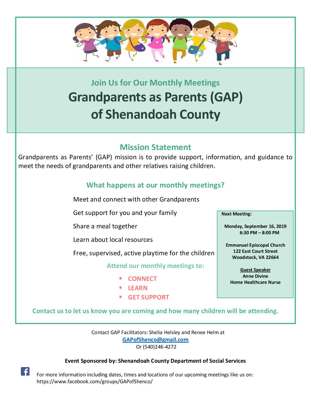 Grandparents as Parents Meeting